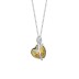Austrian Crystals Love Heart Cubic Zirconia Rose Necklace 80200102