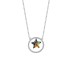 Austrian Crystals Star Cubic Zirconia Circle Pendant Necklace 80200105