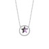 Austrian Crystals Star Cubic Zirconia Circle Pendant Necklace 80200105