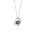 Austrian Crystals Cube Cubic Zirconia Heart Pendant Necklace 80200108