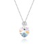Austrian Crystals Love Heart Cubic Zirconia Fox Pendant Necklace 80200109