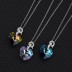 Austrian Crystals Love Heart Cubic Zirconia Dolphin Pendant Necklace 80200110