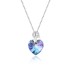 Austrian Crystals Love Heart Cubic Zirconia Dolphin Pendant Necklace 80200110