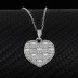 Silver Cubic Zirconia Heart Necklace 80200116