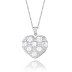Silver Cubic Zirconia Heart Necklace 80200116