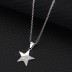 Silver Cubic Zirconia Star Necklace 80200121