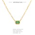 Make to Order Silver Green Cubic Zirconia Necklace 80200125