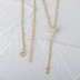 Silver Cubic Zirconia Flower Tassel Necklace 80200133