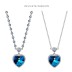 Austrian Crystals Heart Pendant Neckalce 80200141