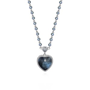 Austrian Crystals Heart Pendant Neckalce 80200141