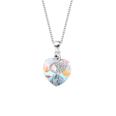 Austrian Crystal Heart Pendant Neckalce 80200144