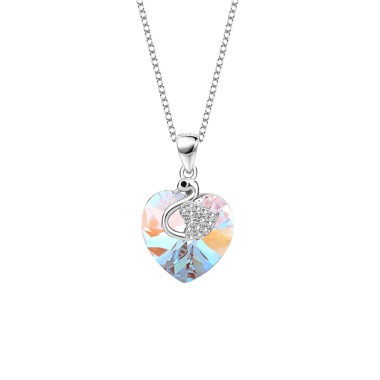 Austrian Crystal Heart Pendant Neckalce 80200144