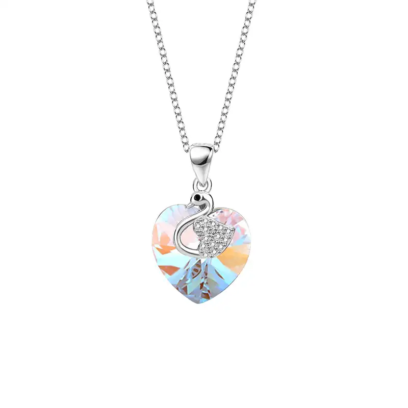 Austrian Crystal Heart Pendant Neckalce 80200144