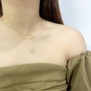 925 Sterling Silver Heart Pendant Neckalce 80200145
