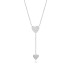 925 Sterling Silver Zirconia Heart Pendant Neckalce 80200145