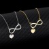 925 Sterling Silver Heart Infinity Neckalce 80200152