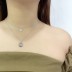 925 Sterling Silver Letter Hope Good Luck Neckalce 80200153