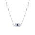 Silver Cubic Zirconia Devil Eyes Necklaces 80200157