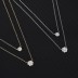 925 Sterling Silver Layered Flowers Necklaces 80200159