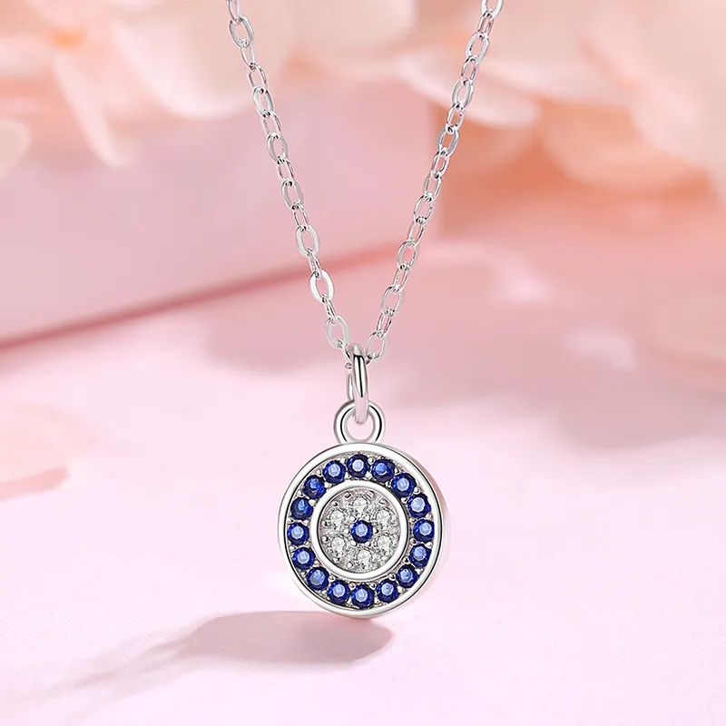925 Sterling Silver Evil Eye Necklace 80200160 - image1