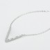 Sterling Silver Zirconia V Necklaces 80200163