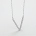 Sterling Silver Zirconia V Necklaces 80200163