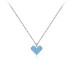 Sterling Silver Turquoise Heart Necklaces 80200165