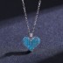 Sterling Silver Turquoise Heart Necklaces 80200165