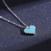 Sterling Silver Turquoise Heart Necklaces 80200165