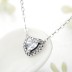 Sterling Silver Sparkle Zirconia Heart Necklaces 80200167