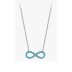 Sterling Silver Turquoise Infinity Necklaces 80200169