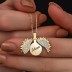 925 Sterling Silver Sunflower Locket Letters Necklaces 80200178