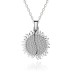 925 Sterling Silver Sunflower Locket Letters Necklaces 80200178