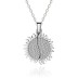 925 Sterling Silver Sunflower Locket Letters Necklaces 80200178