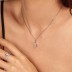 925 Sterling Silver CZ Waterdrop Necklaces 80200194