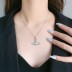 Silver 5A Zirconia Saturn Pendant Necklaces 80200198