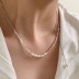 Mini Crash Silver Pearl Necklace 80200201