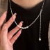 Mini Crash Silver Pearl Necklace 80200201