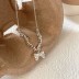 Mini Crash Silver Bow Pendant Necklaces 80200202