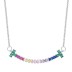 Rainbow Zirconia Smile Necklaces 80200203