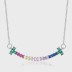 Rainbow Zirconia Smile Necklaces 80200203