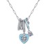 Enamel Heart Circles Zirconia Necklaces 80200204