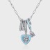 Enamel Heart Circles Zirconia Necklaces 80200204