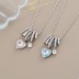 Enamel Heart Circles Zirconia Necklaces 80200204