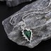 Zirconia Emerald Heart Beads Necklaces 80200205