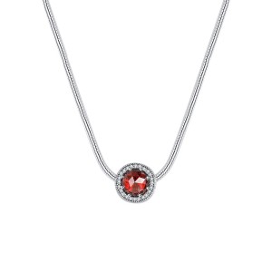 Birthstone January Zirconia Beads Necklaces 80200206