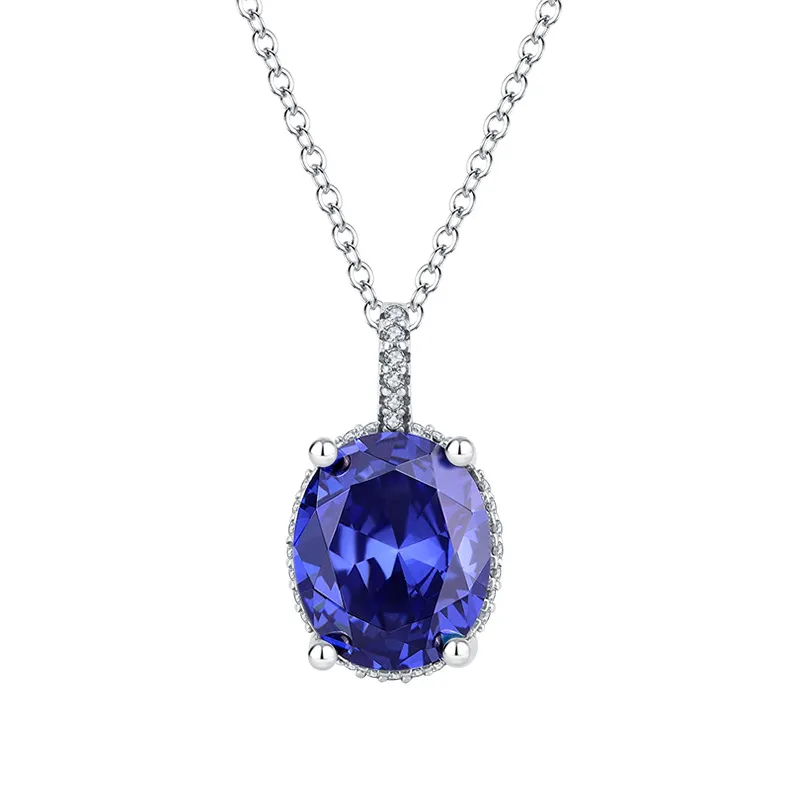 Birthstone September Zirconia Pendant Necklaces 80200209