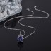 Birthstone September Zirconia Pendant Necklaces 80200209