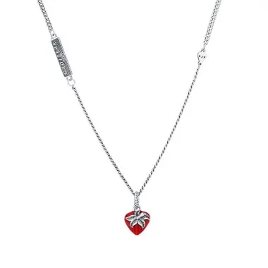 Vintage Strawberry Pendant Chain Necklaces 80200210
