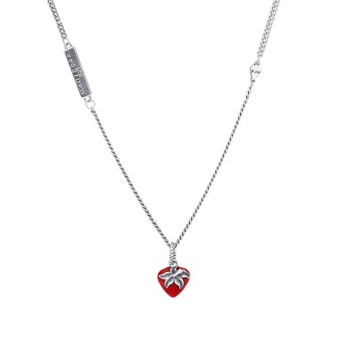 Vintage Strawberry Pendant Chain Necklaces 80200210